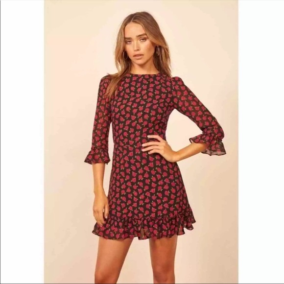 NEW Reformation Doutzen Minidress sz 10 - Picture 2 of 8